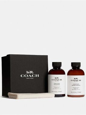 COACH Leather Care Set in Black and Brown